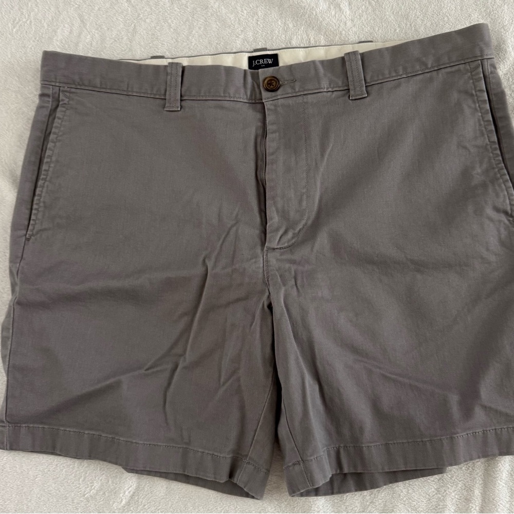 J. Crew Gray Flat Front Shorts Tailored Fit